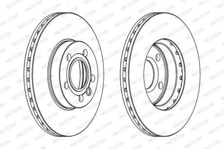 DDF846C FERODO Тормозной диск