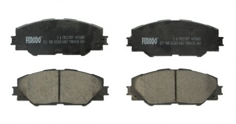FDB4136 FERODO Комплект гальмівних колодок з 4 шт. дисків