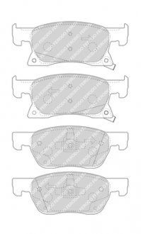 FDB4933 FERODO Колодки гальмівні дискові