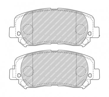 FDB4999 FERODO Комплект гальмівних колодок з 4 шт. дисків