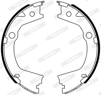 FSB4318 FERODO Колодки гальмівні барабанні