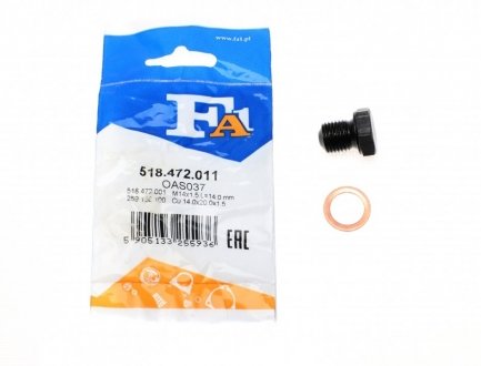 518.472.011 Fischer Automotive One (FA1) Пробка піддону + ущільнювач FA1 518.472.011