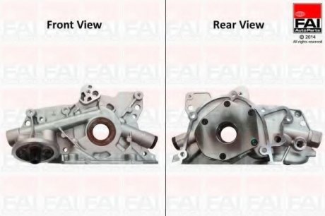 OP206 Fischer Automotive One (FA1) Масляна помпа Opel Kadett E,Omega A B,Vectra A