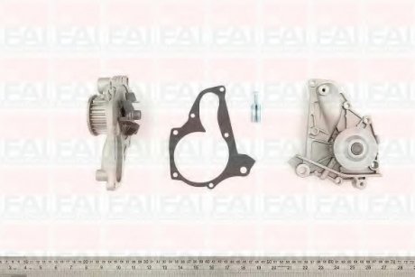 WP2978 Fischer Automotive One (FA1) Водяна помпа Toyota Avensis/Camry/Carine NMR2/Picnic/Rav4/Celica 2.0/2.2 97-