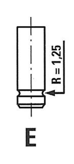 R4231/RCR FRECCIA Клапан EX PSA TU1/TU3 29.5x7x112.5