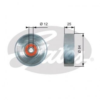 T39178 Gates T39178 (7808-21578) Обвідний ролик GATES DRIVEALIGN MV TENS