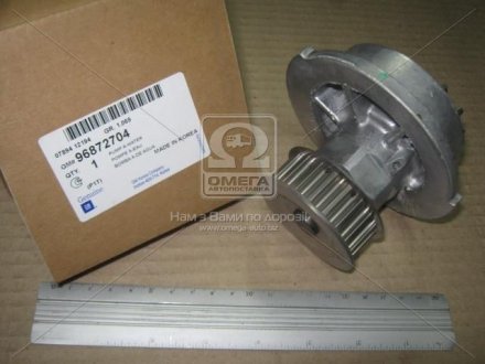 96872704 GM Помпа системи охолодження 1.5 SOHC G15MF, 1.5i A15MF, 1.4i A14SMS CHEVROLET Aveo T200 03-08, Aveo T2