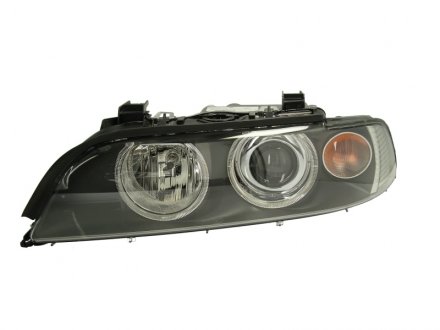 HELLA BMW Фара основная галоген с лампами,с мотором H7/H7 H21Вт бел.поворот лев.5 E39 95- 1EL 008 053-571