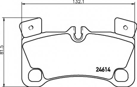 8DB 355 014-631 HELLA Тормозные колодки дисковые зад. Audi Q7/Porsche Cayenne/VW Touareg 3.0Tdi-6.0W12 08.04-