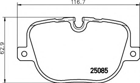 8DB 355 015-451 HELLA Тормозные колодки дисковые зад. Land Rover Range Rover III/ Range Rover Sport 4.4Td-5.0V8 04.09-