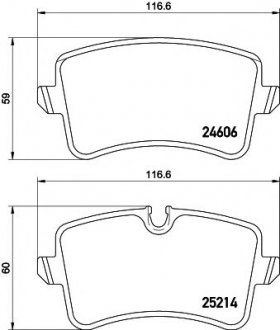 8DB355016-061 HELLA Гальмівні колодки задні A6 10-