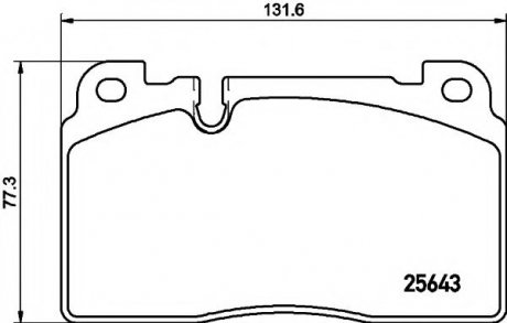 8DB 355 020-241 HELLA Дискові гальмівні колодки перед. Audi Q5