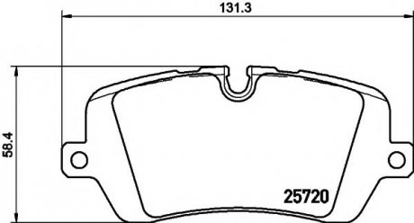 8DB355020361 HELLA Гальмівні колодки диск.задні Range Rover IV 3.0D-5.0 12-