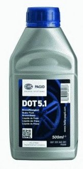 8DF 355 360-081 HELLA Dot 5.1 Гальмівна рідина 0.5L