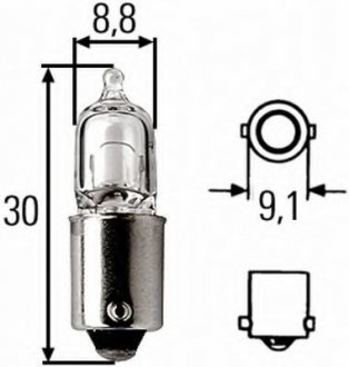 8GH 002 473-151 HELLA Лампа H5W 12V 5W BA9s