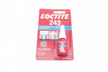 1370555 Henkel ЛОКТАЙТ 243 BC 5ML DE/FR Клей HENKEL 1370555