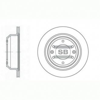 SD1032 Hi-Q (SANGSIN) Диск тормозной