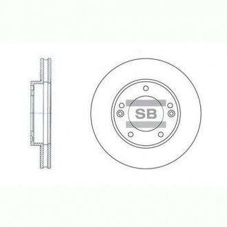 SD2026 Hi-Q (SANGSIN) Диск гальмівний KIA SORENTO передн. (вир-во SANGSIN)