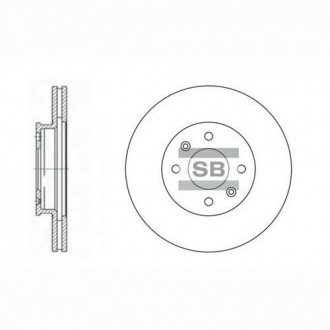 SD2028 Hi-Q (SANGSIN) Диск тормозной