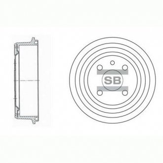 SD3034 Hi-Q (SANGSIN) Барабан тормозной