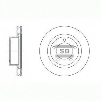 SD4017 Hi-Q (SANGSIN) Гальмівний диск