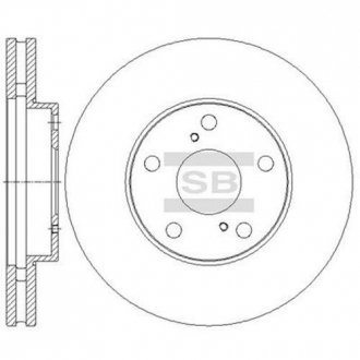 SD4029 Hi-Q (SANGSIN) Диск тормозной TOYOTA AVALON передн. (выр-во SANGSIN)