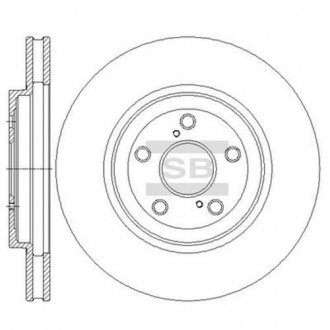 SD4033 Hi-Q (SANGSIN) Диск тормозной