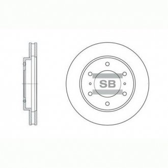 SD4306 Hi-Q (SANGSIN) Гальмівний диск передній