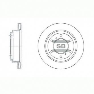 SD4307 Hi-Q (SANGSIN) Диск гальмівний