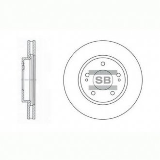 SD4308 Hi-Q (SANGSIN) Диск гальмівний