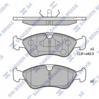 SP1078 Hi-Q (SANGSIN) Комплект тормозных колодок.