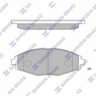 SP1086 Hi-Q (SANGSIN) Комплект тормозных колодок из 4 шт. дисков