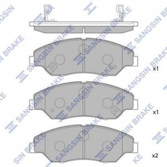 SP1118 Hi-Q (SANGSIN) Кт. Тормозные колодки