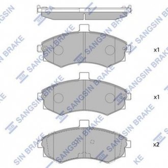 SP1152 Hi-Q (SANGSIN) Колодки тормозные дисковые