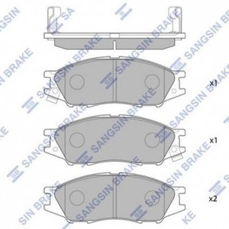 SP1156 Hi-Q (SANGSIN) Колодки гальмівні дискові