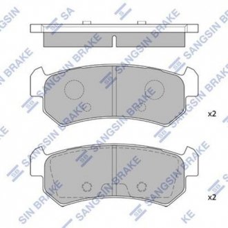 SP1160 Hi-Q (SANGSIN) Комплект тормозных колодок из 4 шт. дисков