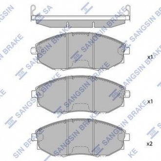 SP1193 Hi-Q (SANGSIN) Колодки гальмівні дискові