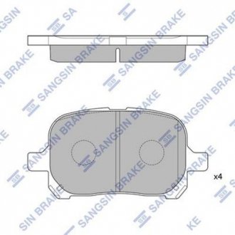 SP1226 Hi-Q (SANGSIN) Колодки дискового тормоза