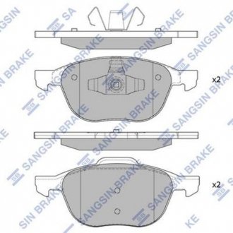 SP1260 Hi-Q (SANGSIN) Колодки гальмівні дискові