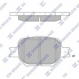 SP1272 Hi-Q (SANGSIN) Комплект тормозных колодок.