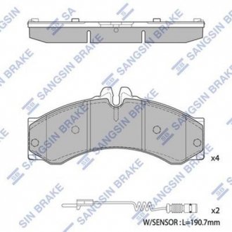 SP1277 Hi-Q (SANGSIN) Колодка гальм. диск. MB SPRINTER передн. (вир-во SANGSIN)