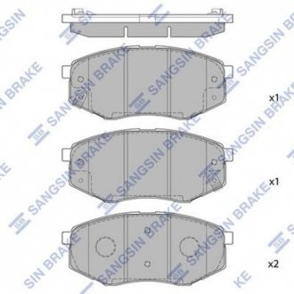 SP1374 Hi-Q (SANGSIN) Комплект тормозных колодок.