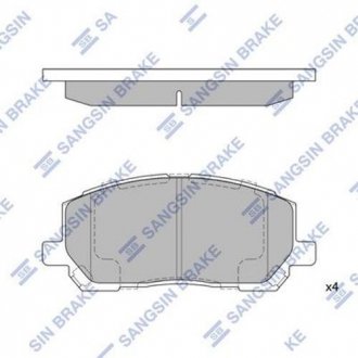 SP1384 Hi-Q (SANGSIN) Колодка гальм. диск. LEXUS RX 300 V6, 2WD 00 - 01 передн. (вир-во SANGSIN)