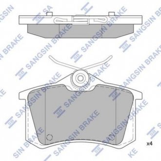 SP1391 Hi-Q (SANGSIN) Колодка гальм. диск. SAMSUNG SM3 задн. (вир-во SANGSIN)