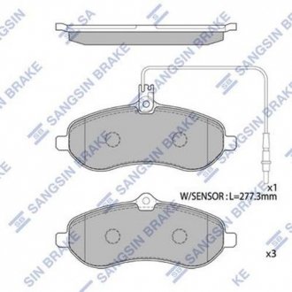 SP1415 Hi-Q (SANGSIN) Комплект тормозных колодок.