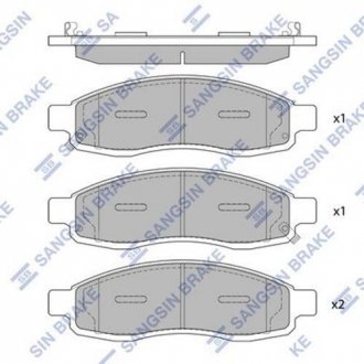 SP1455 Hi-Q (SANGSIN) Колодки тормозные дисковые