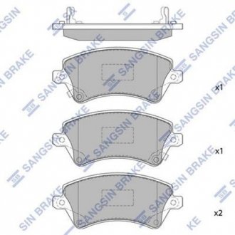 SP1502 Hi-Q (SANGSIN) Комплект гальмівних колодок