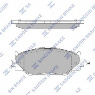 SP1543 Hi-Q (SANGSIN) Комплект гальмівних колодок  - дискові