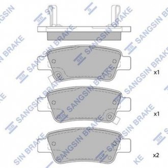 SP1568 Hi-Q (SANGSIN) Колодка гальм. диск. HONDA CR-V задн. (вир-во SANGSIN)