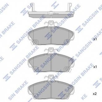 SP1571 Hi-Q (SANGSIN) Колодки тормозные дисковые